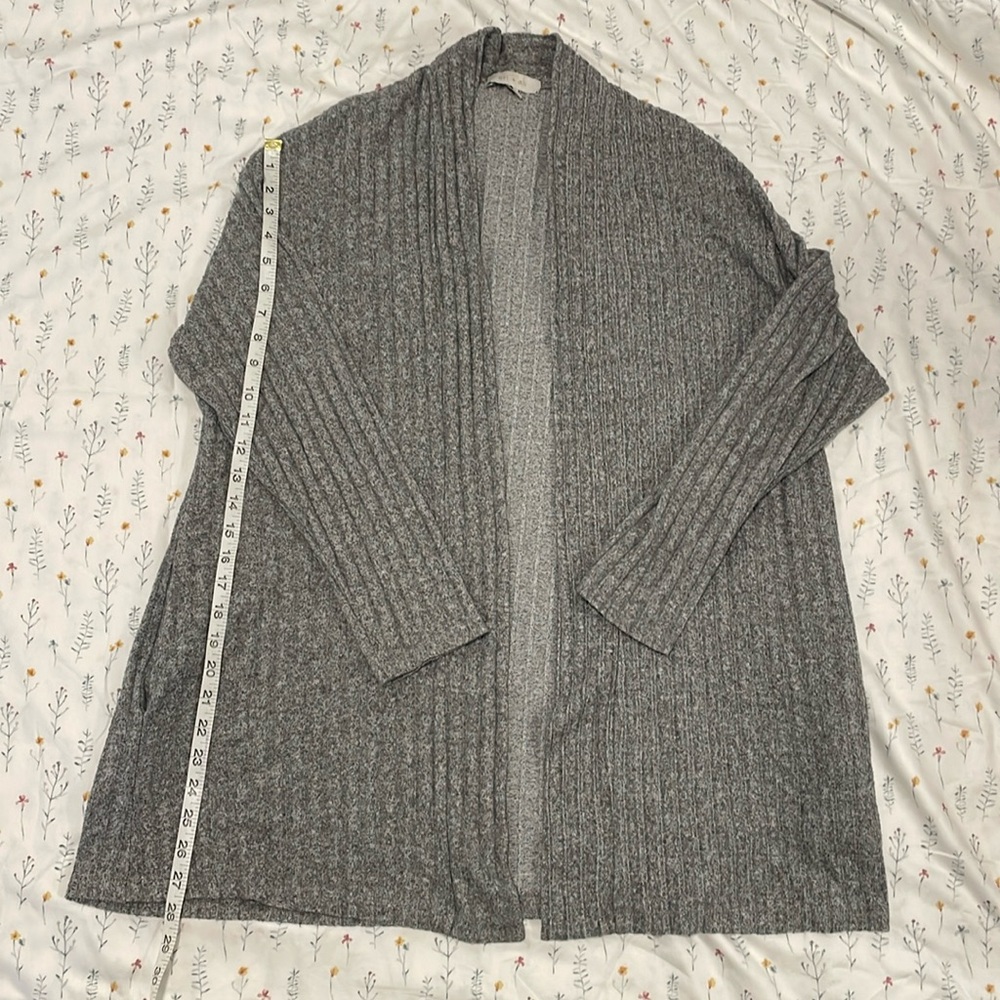 Anthropologie Soft Grey Cardigan LG